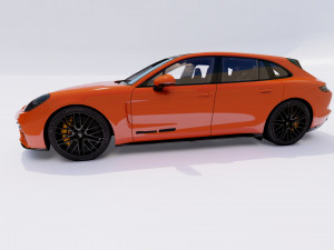Porsche Panamera Turbo S Sport Turismo 2021 3D-Modell