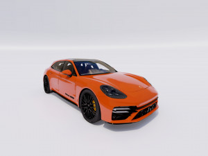 Porsche Panamera Turbo S Sport Turismo 2021 3D-Modell