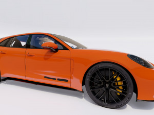 Porsche Panamera Turbo S Sport Turismo 2021 3D-Modell