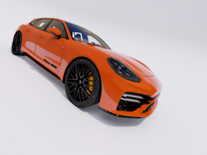 Porsche Panamera Turbo S Sport Turismo 2021 3D-Modell