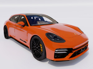 Porsche Panamera Turbo S Sport Turismo 2021 3D-Modell