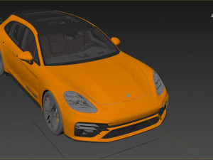 Porsche Panamera Turbo S Sport Turismo 2021 3D-Modell