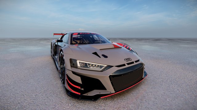 Audi R8 LMS GT3 3D Model .c4d .max .obj .3ds .fbx .stl .blend 