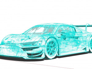 Audi R8 LMS GT3 3D Model
