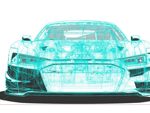 Audi R8 LMS GT3 3D Model