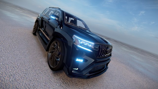 Toyota Land Cruiser Hakama 2022 3D Модель .c4d .max .obj .3ds .fbx .stl .blend 