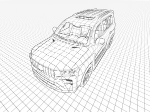 Toyota Land Cruiser Hakama 2022 3D Модель
