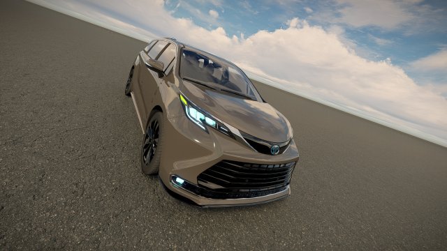 Toyota Sienna 2022 Model 3D .c4d .max .obj .3ds .fbx .stl .blend 