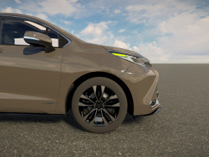 Toyota Sienna 2022 Model 3D