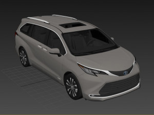 Toyota Sienna 2022 Model 3D