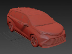 Toyota Sienna 2022 Model 3D
