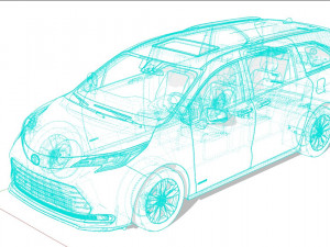 Toyota Sienna 2022 Model 3D