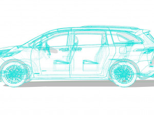 Toyota Sienna 2022 Model 3D