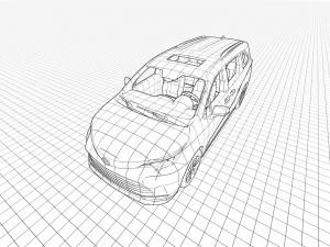 Toyota Sienna 2022 Model 3D