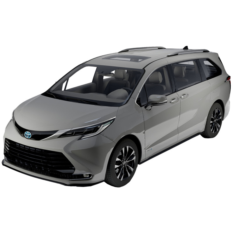 Toyota Sienna 2022 3D Model .c4d .max .obj .3ds .fbx .stl .blend