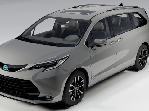 Toyota Sienna 2022 3D Model