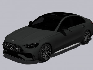 Mercedes-Benz C-Class AMG 2022 Model 3D