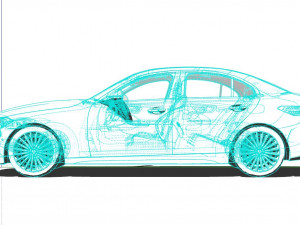 Mercedes-Benz C-Class AMG 2022 Model 3D
