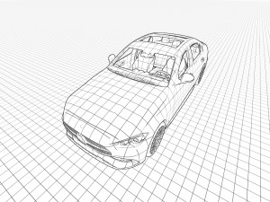 Mercedes-Benz C-Class AMG 2022 Model 3D