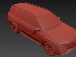 Mercedes-AMG GLS 63 2022 3D Model