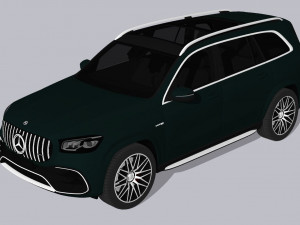 Mercedes-AMG GLS 63 2022 3D मॉडल