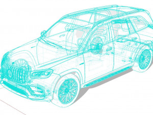Mercedes-AMG GLS 63 2022 3D मॉडल