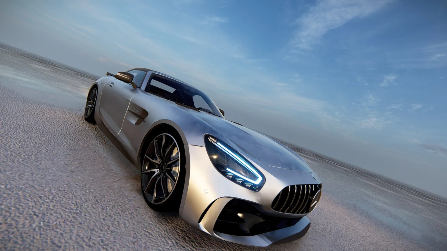 Mercedes AMG GT 2022 3D Model .c4d .max .obj .3ds .fbx .stl .blend 