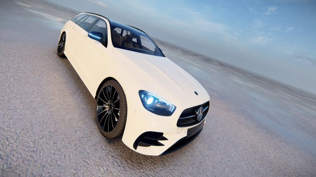 Mercedes E Class Estate AMG Line 2022 Model 3D .c4d .max .obj .3ds .fbx .stl .blend 