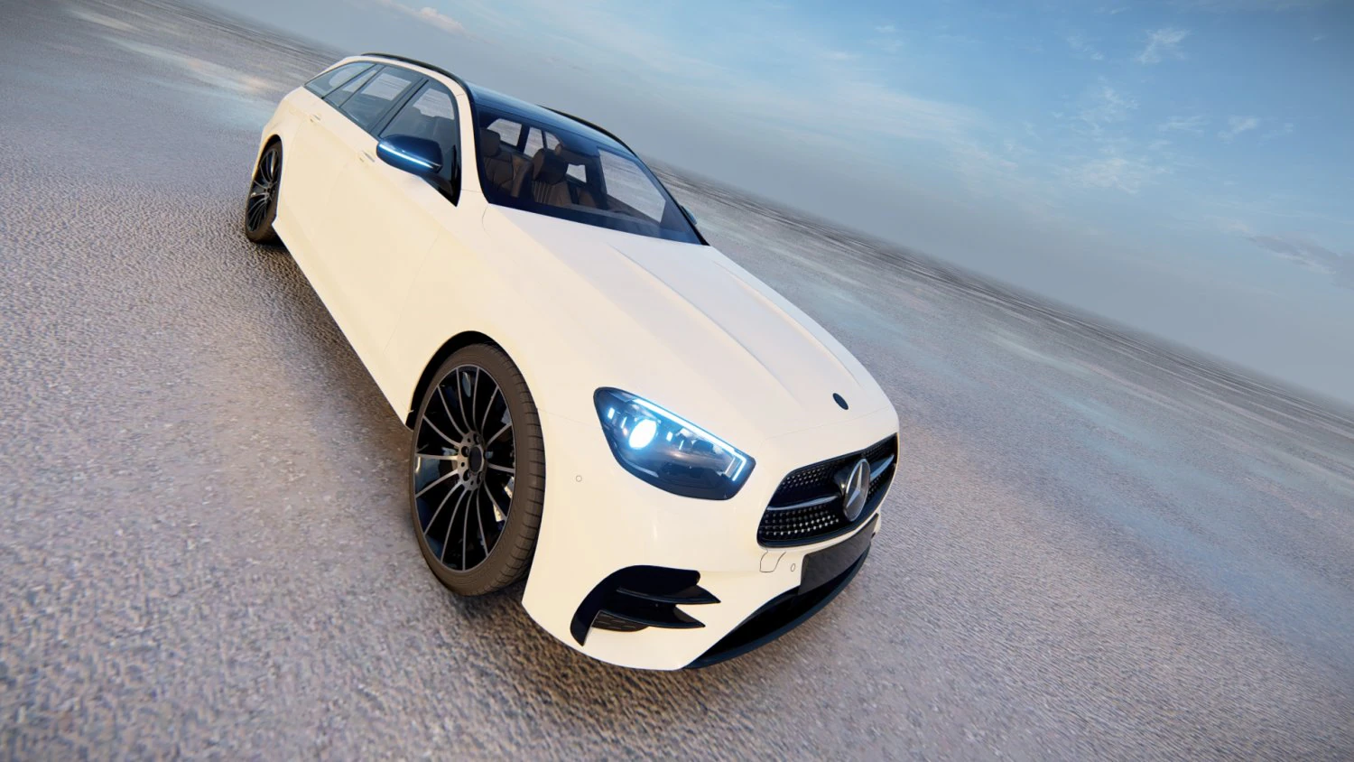 Mercedes E Class Estate AMG Line 2022 3D Model .c4d .max .obj .3ds .fbx .stl .blend 