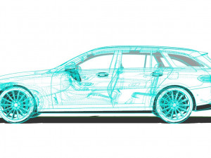 Mercedes E Class Estate AMG Line 2022 Model 3D