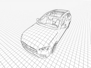 Mercedes E Class Estate AMG Line 2022 3D Model