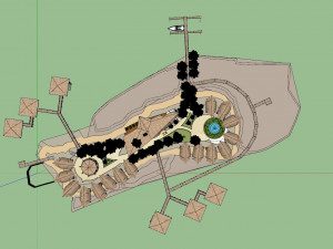 Tropical Hotel and Resort Modèle 3D