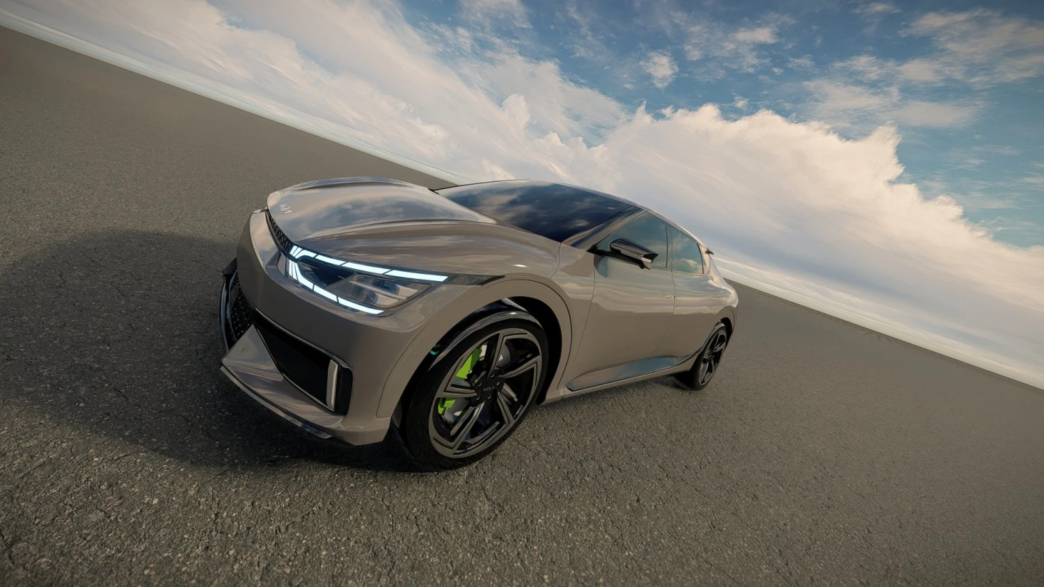 Kia EV6 2022 3D Model .c4d .max .obj .3ds .fbx .stl .blend 