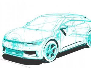 Kia EV6 2022 3D-Modell