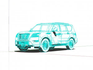 Nissan Armada 2022 3D Model