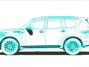 Nissan Armada 2022 3D Model