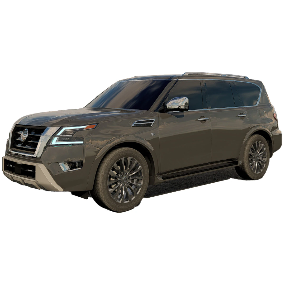 Nissan Armada 2022 3D Model .c4d .max .obj .3ds .fbx .stl .blend 