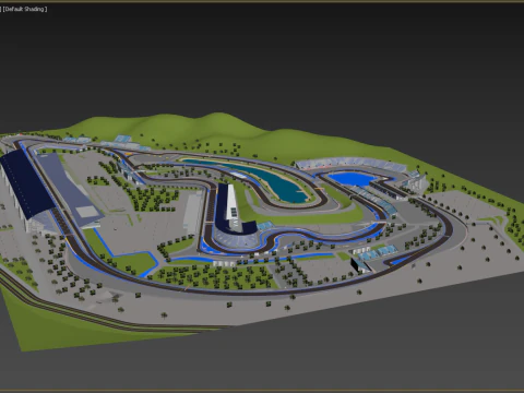 F1 track concept 3D Model