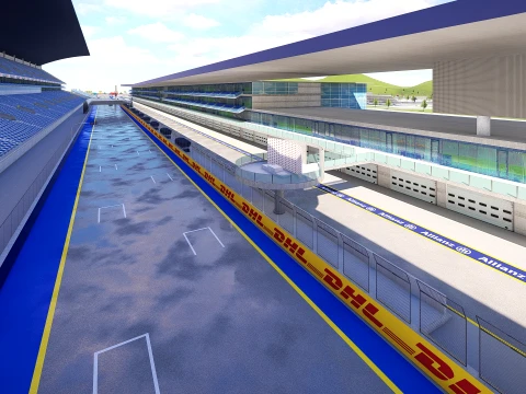 F1 track concept 3D Model