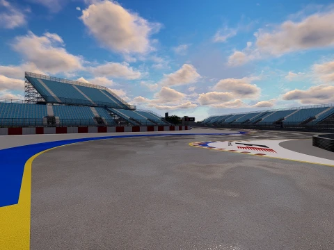 F1 track concept 3D Model