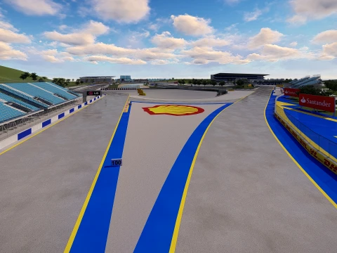 F1 track concept 3D Model