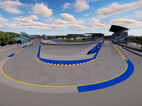 F1 track concept 3D Model