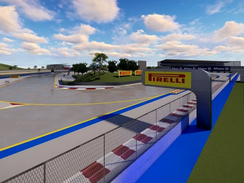 F1 track concept 3D Model