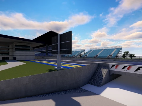 F1 track concept 3D Model