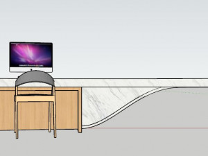 Reception Counter 3 Modelo 3D