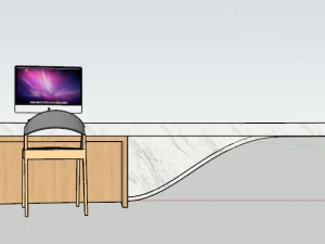 Reception Counter 3 3D Model