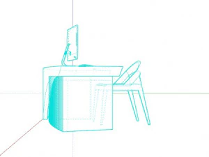 Reception Counter 3 3D Model