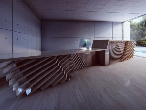 Reception Counter 8 3D Model