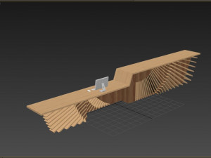 Reception Counter 8 Modello 3D