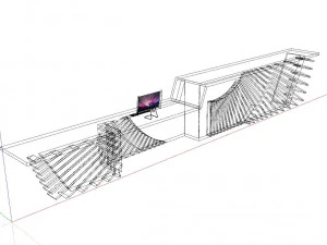 Reception Counter 8 3D Model